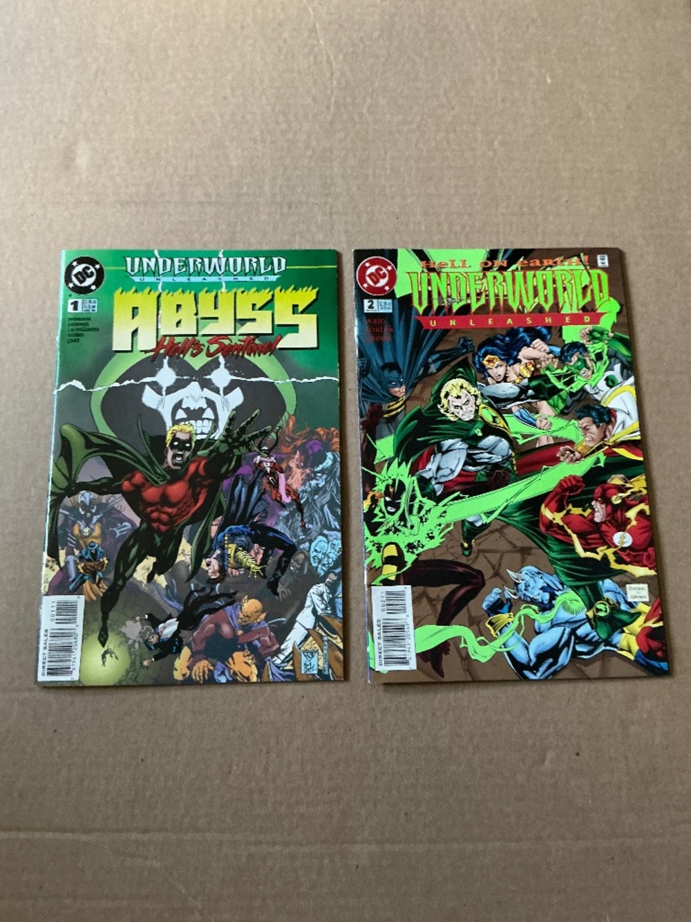 DC Comics Underworld Unleashed Lot issues #1 #2 1995